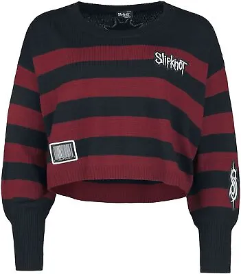 Buy Slayer Sweater Red Black Striped Knitted Pullover Sweats Jumper Trash Metal Band • 116.52£