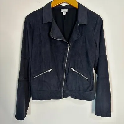 Buy Disney D-signed Descendants Black Faux Leather Moto Girl’s Jacket Size L 14/16 • 14.45£
