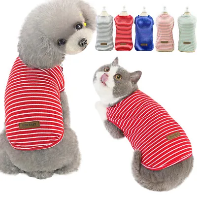 Buy Puppy Pet Clothing Small Dog Cat T-shirt Top Vest Spring Summer Apparel Costume • 6.83£