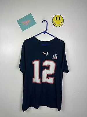 Buy Mens Reebok Nfl Patriots T Shirt Size Large Chest 44” American Football Brady • 0.99£