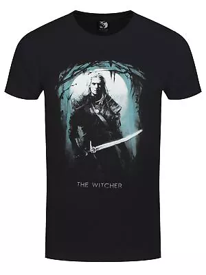 Buy The Witcher T-shirt Silhouette Men's Black • 14.99£