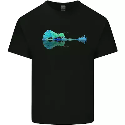 Buy Guitar Reflection Guitarist Bass Acoustic Mens Cotton T-Shirt Tee Top • 9.75£