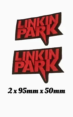 Buy A Pair Of Linkin Park Iron Or Sew On  Embroidered Patches Uk Seller Free Postage • 5.49£
