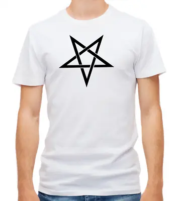 Buy Pentagram Satanic Goat Pentagram Gothic Short Sleeve  T- Shirt Men G808 • 10.47£
