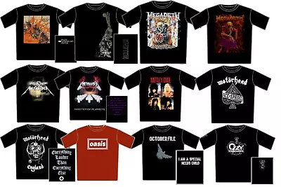 Buy LICENSED BAND MUSIC T SHIRTS Bands L-O Metal Rock Glam Prog LOW PRICE CLEARANCE • 14.99£