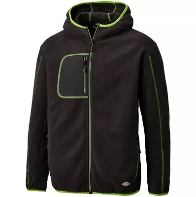 Buy Dickies DT7022 Pembroke Fleece Jacket Black/Lime • 37.80£