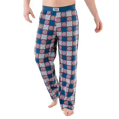 Buy Captain America Pyjama Bottoms Adults Mens S M L XL XXL Lounge Pants Casualwear • 17.99£