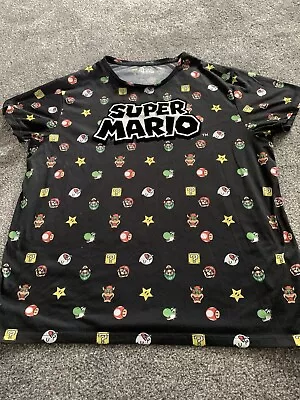 Buy Super Mario T Shirt-Great Design-Well Used Size XL-difuzed/primark Nintendo • 5.99£