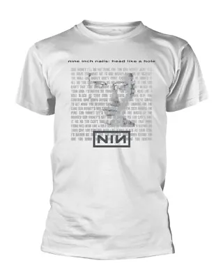 Buy Nine Inch Nails Head Like A Hole White T-Shirt OFFICIAL • 13.79£
