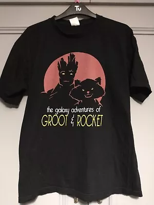 Buy Marvel Mens T-Shirt Guardians Of The Galaxy Groot & Rocket. Size Medium  • 7£