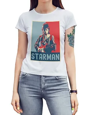 Buy David Bowie Women's T-Shirt Starman Music Ziggy Stardust T Shirt Gift Tee Top • 7.99£