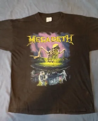 Buy Vintage Megadeth Contaminated 1989 Shirt Large  • 70£