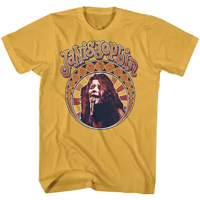 Buy Janis Joplin Nouveau Circle Men's T Shirt Rock & Soul Music Merch • 39.92£