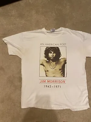 Buy 1999 Jim Morrison XL Tshirt Hanes Vintage Very Rare The Doors Band Merch Rock • 20£