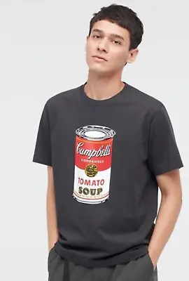Buy UNIQLO UT X ANDY WARHOL Campbell’s Soup T-Shirt Dark Grey XXL New With Tags 🍅 • 14.99£