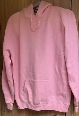 Buy Ladies : XL : Baby Pink Hoodie : One Big Front Pocket : SG 27F • 8.99£