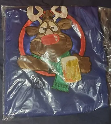 Buy 'Ugly' Christmas Jumper - SIze Small - Rudolph With A Beer - New In Packaging • 4.99£