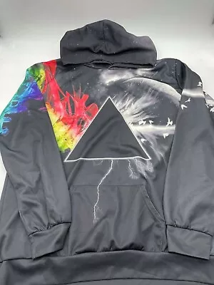 Buy Unisex XXL Pink Floyd Polyester Hoodie Pull Over Full Art Black With Multicolor  • 23.58£
