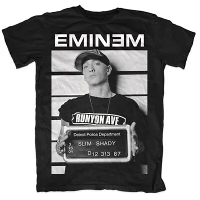 Buy Eminem Arrest Mugshot Slim Shady Rap Rock Official Tee T-Shirt Mens Unisex • 15.99£