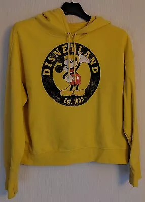Buy Ladies Mickey Mouse Pullover Hoodie, Size Large, Disneyland, Yellow • 12.99£
