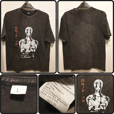 Buy One Piece Anime Roronoa Zoro Print Short Sleeve T-shirt Cotton Tops  • 24.99£