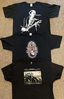 Buy Lot Of 3 NEIL YOUNG & Crazy Horse Concert Tour T-Shirts XL '07 '08 '12 • 28.40£