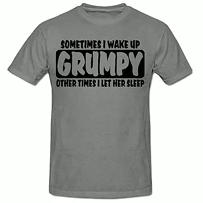 Buy Wake Up Grumpy T Shirt, Funny Novelty Mens T Shirt,sm-2xl • 6.99£