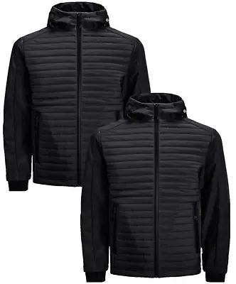 Buy Jack & Jones Jacket Hooded Jacket Mens Black Long Sleeve Hoodie Jacket Zip Top • 19.99£