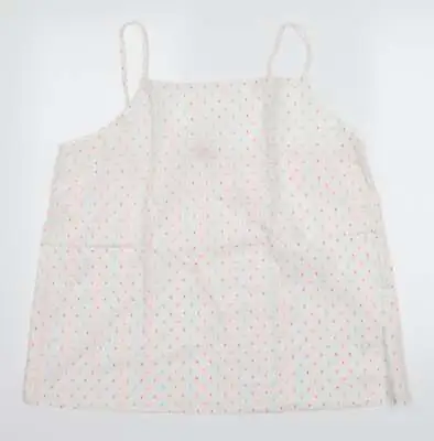 Buy BHS Womens White Polka Dot Polyester Top Pyjama Top Size XL • 7.25£
