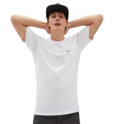 Buy VANS Mens Left Chest Logo T-Shirt Tee Top - White/Black • 24£