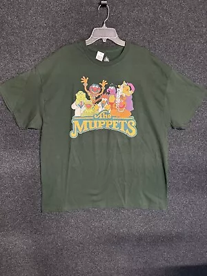 Buy NWT  Disney Parks The Muppets Kermit Adult T-Shirt Size X-Large Olive Green XL • 51.97£