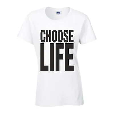 Buy Choose Life T-Shirt Wham Fancy Dress Retro 80s Gig Party Gift Women Tee Shirt • 6.99£