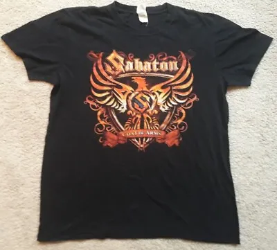 Buy SABATON Coat Of Arms 2010 T Shirt L Power Metal Tour LP CD Iron Maiden Powerwolf • 46.80£