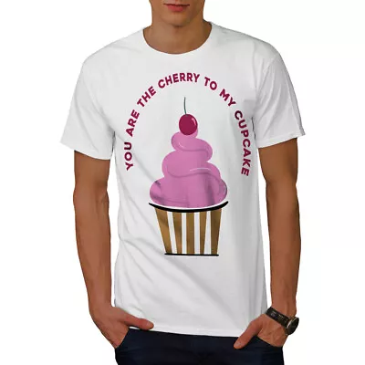 Buy Wellcoda Cherry To Cupcake Funny Mens T-shirt,  Graphic Design Printed Tee • 14.99£