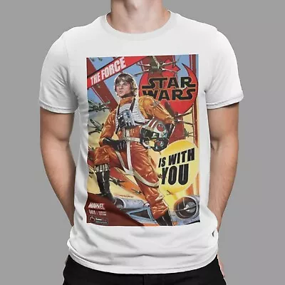 Buy Star Wars T-Shirt Force Comic Skywalker 77 Movie Rebel Tee  Vader 80s Retro • 6.99£