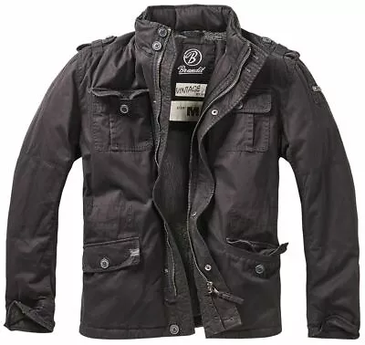 Buy Brandit Jacket Men's Jacket Military Winter Britannia Over Sizes Black • 126.17£