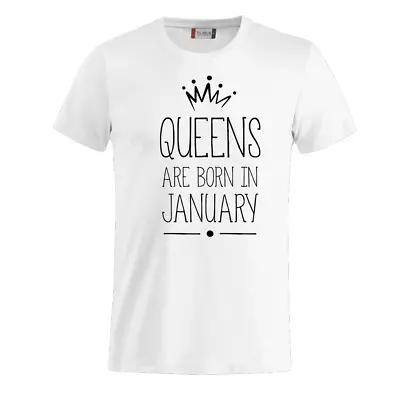 Buy QUEENS ARE BORN IN - Birthday T-Shirt • 7.52£