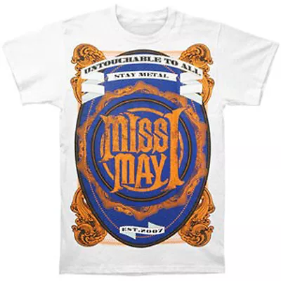Buy MISS MAY I - Metal Crest T-shirt - NEW - SMALL ONLY • 25.05£