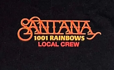 Buy Santana 2023 1001 Rainbows Tour Local Crew T-shirt L Never Worn • 18.94£