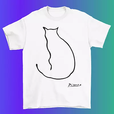 Buy Picasso Cat Drawing One Line / %100 Premium Cotton • 12.95£