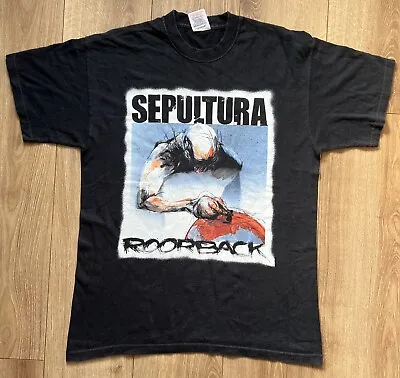 Buy Vintage Sepultura T-Shirt Roorback World Tour 2003 Slayer Death Metal 90s - L • 40£