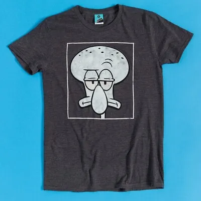 Buy Official SpongeBob SquarePants Grumpy Squidward Dark Grey T-Shirt • 19.99£