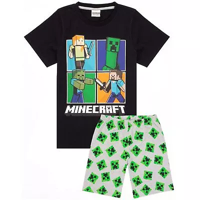 Buy Minecraft Boys Short Pyjama Set NS6730 • 17.37£
