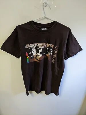 Buy Vintage Coldplay Shirt Mens Small Brown Double Sided Band Concert Y2K Tour • 18.59£