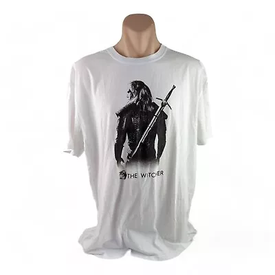 Buy NETFLIX THE WITCHER Size 2XL XXL White Short Sleeve Shirt T-Shirt Tee • 31.61£