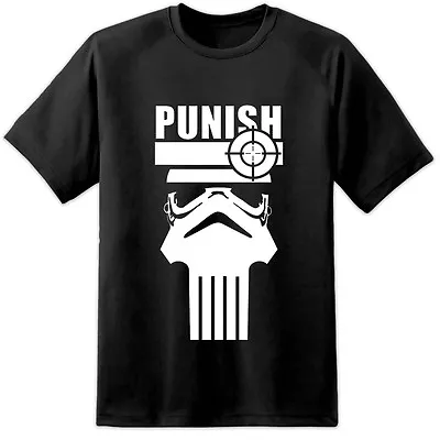 Buy Mens Star Wars Punisher Stormtrooper T Shirt (S-3XL) Rogue One Episode 8 VIII • 19.99£