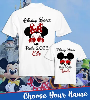 Buy Personalised Disneyland Paris 2023 T-Shirt, Mickey Minnie Family Matching Top • 9.99£