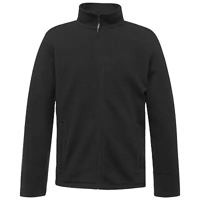 Buy Mens Fleece Jacket Plain Full Zip Up Heavy Outdoor Warm Polar Anti Pill Work • 10.99£