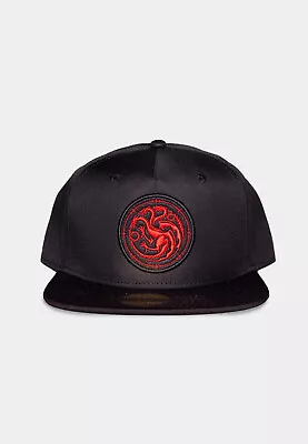 Buy Game Of Thrones House Targaryen Logo Black Snapback Baseball Cap • 19.99£