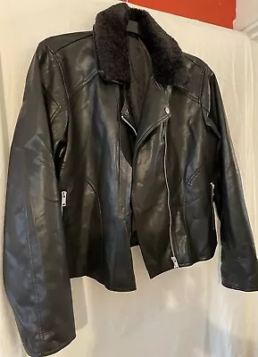 Buy Faux Leather Flying Jacket (20) • 10.53£
